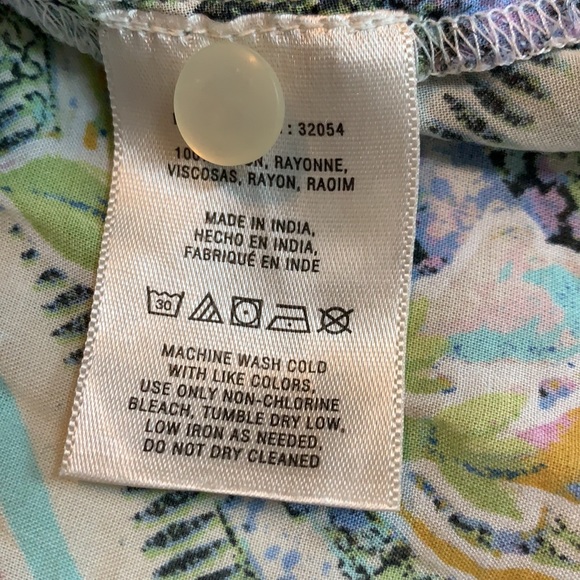 MAEVE Anthropologie Floral Split Sleeve Blouse Size 2 - Picture 7 of 7